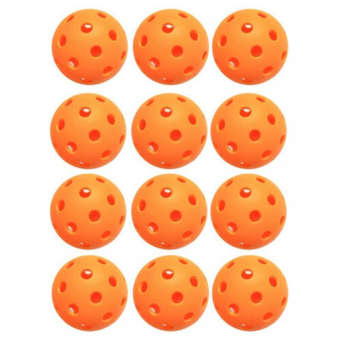 Pickle Balls Outdoor 40-Hole 12-Pack Orange