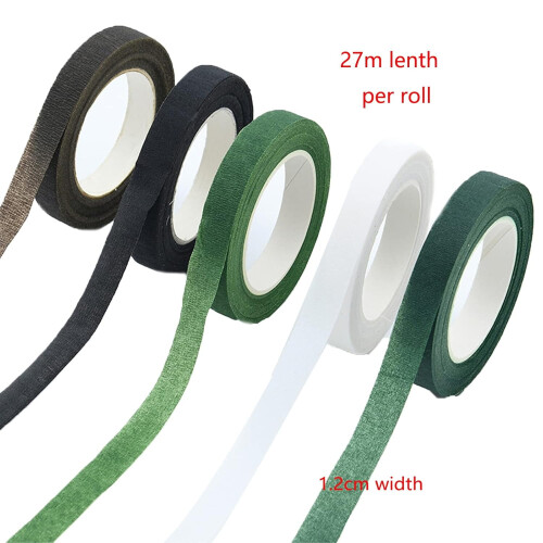 Bloemistentape appelgroen, 12 rollen van 27 meter per rol. 1