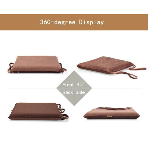 Memory Foam stolehynde firkantet 16x16" sort 1
