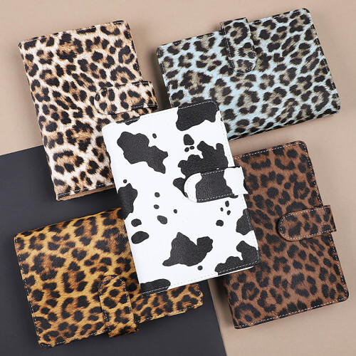 Leopard Pattern Hand Ledger A6 Notebook 6 Hole 2