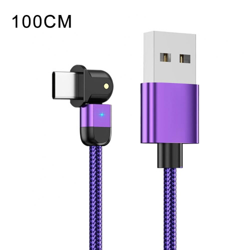 USB Type C Data Cable with 90 Rotation and 3A Fast