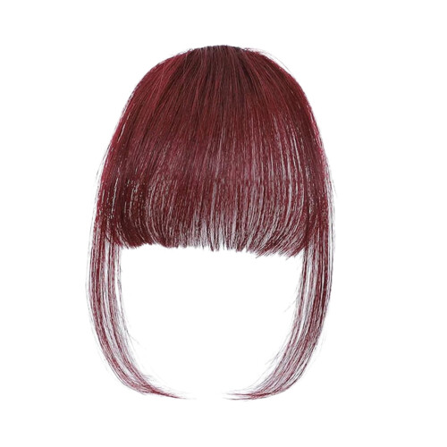Extensiones de flequillo con clip de cabello natural para mujer 1