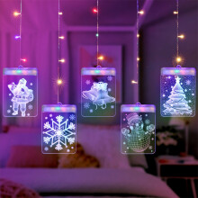 Offres du Cyber Monday 2024 : Décorations de Noël Viflosae, guirlande lumineuse LED USB avec télécommande, décorations de Noël 3D en acrylique,