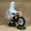 Halloween Ghost Bike Statue with Pink Pumpkin1pc 6