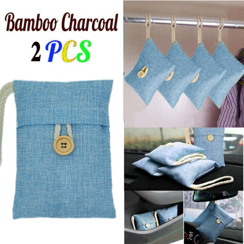 Torchons en microfibre, charbon de bambou, lot de 2 1