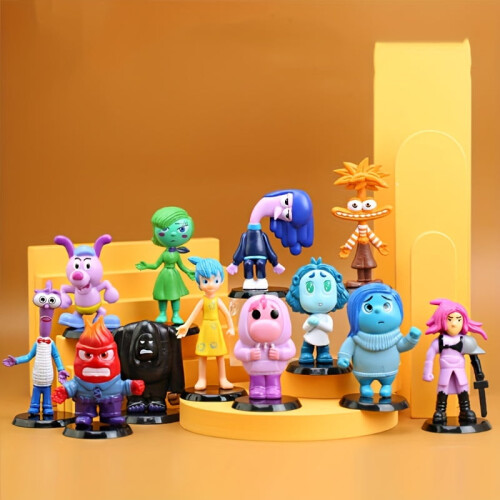 Emotion Characters Figurines PVC Desk Decor Set6Pcs 2