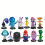 Emotion Characters Figurines PVC Desk Decor Set6Pcs 5