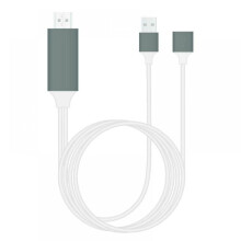USB-skärmadapterkabel 3-i-1 HDMI-kabeladapter till TV/projektor/skärm kompatibel med telefon android 5.0, iOS 8 och senare