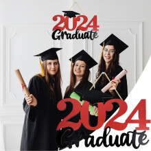 Semn de absolvire din lemn 2024 1 bucată