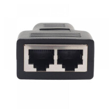 Ethernet Splitter 1 to 2 RJ45 CAT5/CAT6 LAN Adapter - 1 Pack