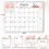 Calendário de parede 2024-2025, encadernação em espiral, 37 x 29 cm (14,5 x 11,5 polegadas). 4