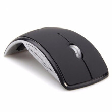 2.4G foldable wireless mouse with silent click and USB