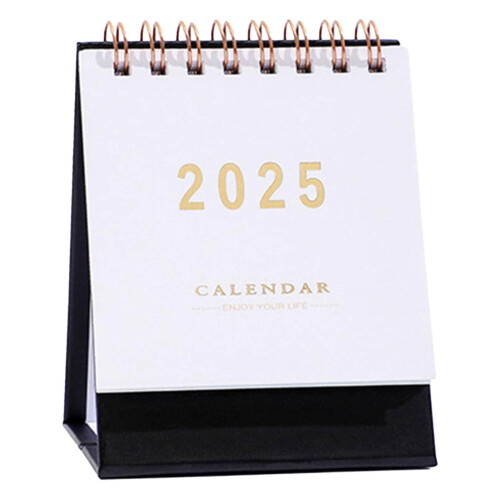 Mini Calendário de Mesa 2024-2025 com Aba e 18 Meses 1