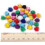 Liathróidí feilte pompoms glitter 1cm 2000pcs il-dhathach 2