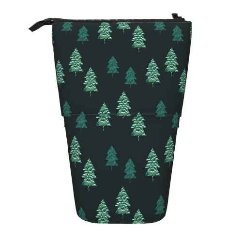 Trousse à crayons sapin de Noël vert (1 pièce) 1