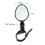 Espelho retrovisor oval ajustável para bicicleta de estrada 6