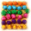 Liathróidí feilte pompoms glitter 1cm 2000pcs il-dhathach 7