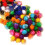 Liathróidí feilte pompoms glitter 1cm 2000pcs il-dhathach 8