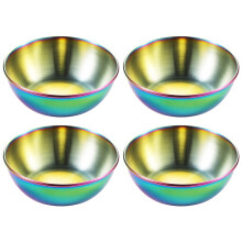 Conjunto de 4 Molheiras Multifuncionais Práticas em Aço Inoxidável