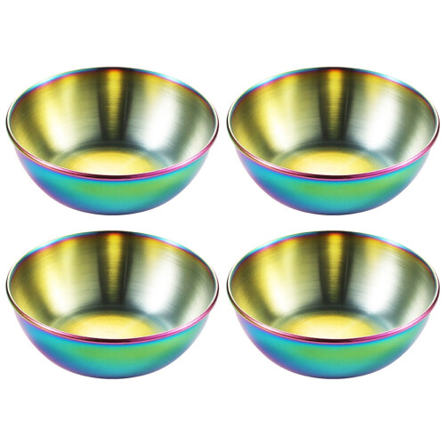 Conjunto de 4 Molheiras Multifuncionais Práticas em Aço Inoxidável
