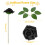 Black Artificial Roses with Stems100pcs 2