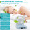 Grusce draagbare mini-handventilator 3000mAh 4 snelheden 5