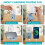 Grusce draagbare mini-handventilator 3000mAh 4 snelheden 6