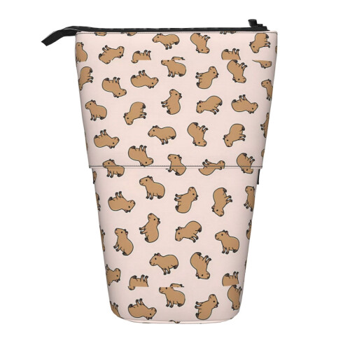 Estojo telescópico para lápis em formato de capivara (1 peça) 1