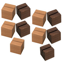 Lot de 10 porte-notes en bois, supports pour photos en bois, décoration en bois à faire soi-même pour la maison