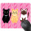 Cat-pattern natural rubber non-slip mousepad rectangle 3