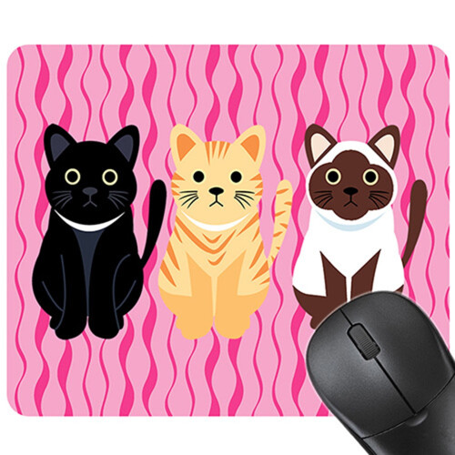 Cat-pattern natural rubber non-slip mousepad rectangle 2