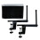 Easy Setup Table Tennis Net with Posts - Portable  Pong Net Set Adjustable Clamp Fits Table Thickness Clamp 2-6.5 cm 1