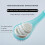Escova de silicone para limpeza da língua, dupla face, 1 peça 6