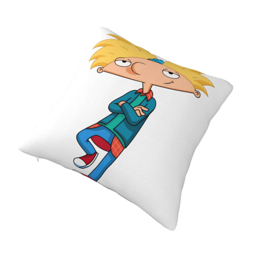 Hey Arnold superblødt pudebetræk med lynlås 45x45 cm 2