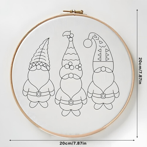 Weihnachtsstickset für Anfänger mit Engelkreuz 1
