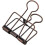 Retro metalen bindclip, antiek messing, groot, 10 stuks 2