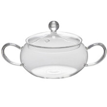 Glass saucepan with lid 1.5L for cooking stews