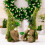 Stuffed Animal Set Dinosaur Kitty Bear 4 pcs 7