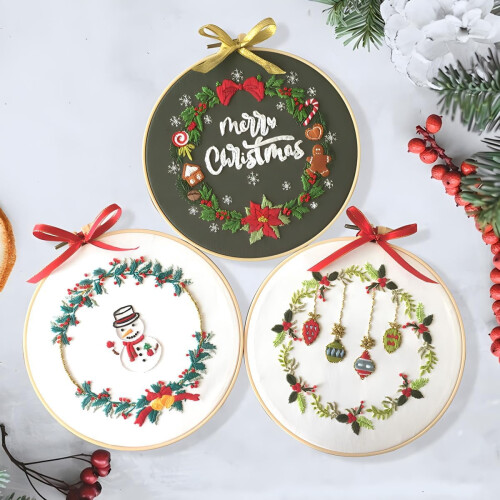 Chenflying Stickset mit Weihnachtsmotiven (3-teilig) 2