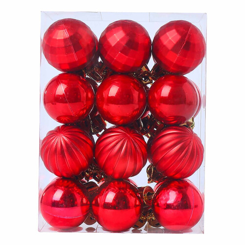 Blue Christmas Balls 3cm 24pcs