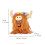 Boneca de vaca com cabelo comprido, brinquedos de bicho-preguiça e urso, capivara 4