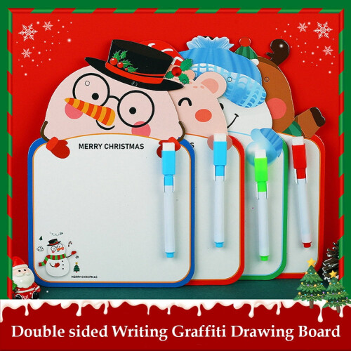 Kids Whiteboard Drawing Pad Two-Sided Animal Design 1