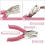 Handheld Hole Punch Set Heart Star Circle 3 pcs 3