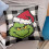 Μαξιλαροθήκη Grinch 16x16 ιντσών για εσωτερικούς και εξωτερικούς χώρους για διακοπές 4