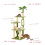 Cat Tree Tower with Plush House and Scratching Posts 2