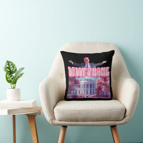 Grappige Trump sierkussensloop 20x20 inch woondecoratie 2