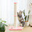 Katzenkratzbaum Beige 86 cm mit Natursisalseil 6