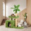 Cat Tree Tower with Plush House and Scratching Posts 7