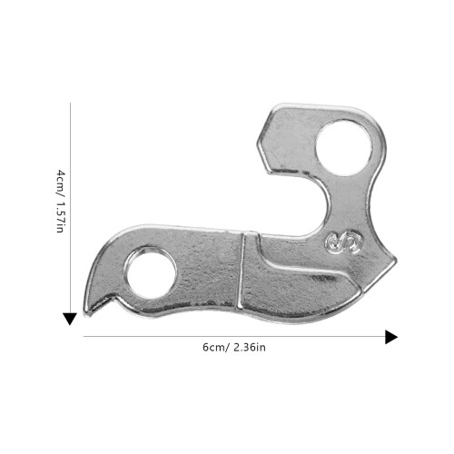 Fiets achterderailleurhanger van aluminium (2 stuks) 2