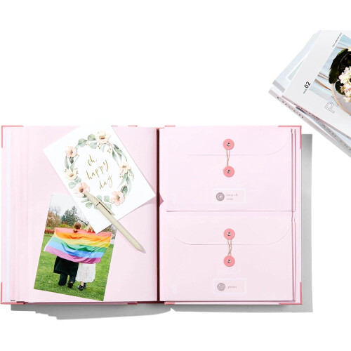 Carpeta extensible encuadernada en tela para documentos importantes 2